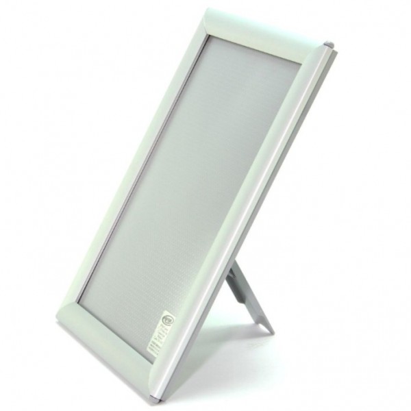 PORTA GRAFICA MARCO CLIP ALUMINIO FORMATO A4 (21*29.7 CMS) BASE ESCRITORIO